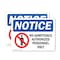 Signmission No Admittance Authorized Personnel Only OSHA Notice Sign, Vinyl Decal, 5in W x 3.5in L, 2PK OS-2PACK-NS-D-35-L-15973 - alternate 1